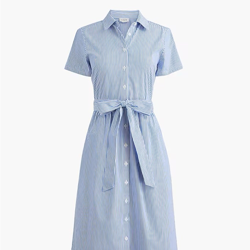 NWT: J. Crew Blue and White Striped Dress
